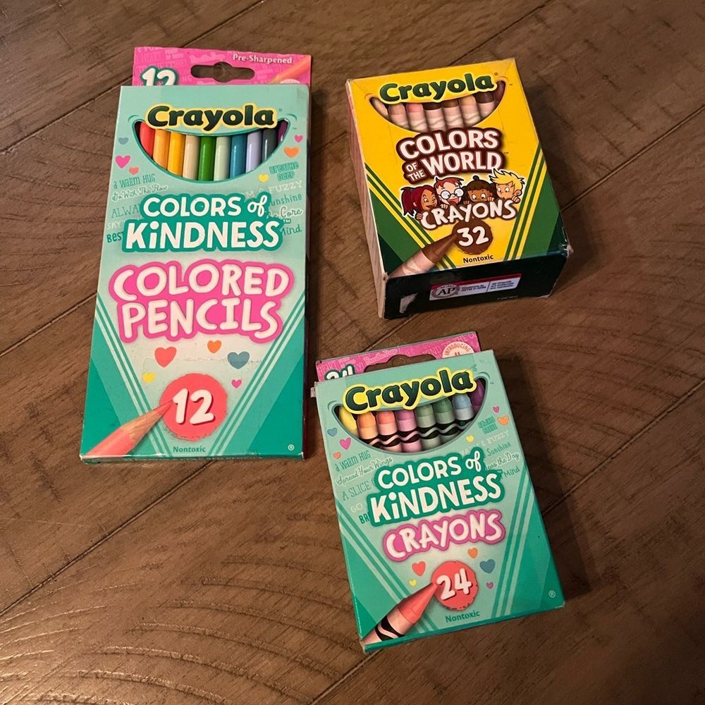 Crayola COLORS of KINDNESS Special Ed. PENCILS & CRAYONS + COLORS Of The WORLD